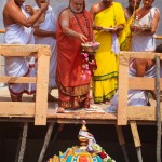Kalashabhisheka of the shrine of Sri Kashi Vishalakshi Sameta Vishweshwarar