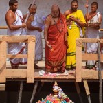 Kalashabhisheka of the shrine of Sri Kashi Vishalakshi Sameta Vishweshwarar