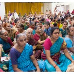 The Jagadguru gave Darshan to a large gathering in a hall adjacent to the Adivyadhihara Sri Anjaneya Swamy Temple The Jagadguru gave Darshan to a large gathering in a hall adjacent to the Adivyadhihara Sri Anjaneya Swamy Temple