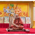 The Jagadguru gave Darshan to a large gathering in a hall adjacent to the Adivyadhihara Sri Anjaneya Swamy Temple The Jagadguru gave Darshan to a large gathering in a hall adjacent to the Adivyadhihara Sri Anjaneya Swamy Temple