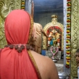 After the Jagadgurus had Darshan at the shrines of Goddess Sharadamba, Mahaganapati, Lord Bala Subrahmanya and Sri Adi Shankaracharya, they graced a public function organised on the occasion