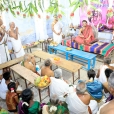 Sri Sannidhanam at the Sri Rukmini Satyabhama Sameta Sri Krishna Swamy temple in Brahmadesham