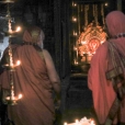 Jagadgurus visiting the Durga Parameshwari temple in Malla