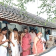 Jagadgurus inaugurating the Suvarna Soudha building of Sri Durgaparameshwari ALP School in Malla