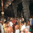 In the morning of May 6, Sri Mahasannidhanam and Sri Sannidhanam visited the Pashupateeshwarar temple