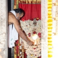 Sri Sannidhanam visiting the Sri Durgaparameshwari temple in Koruvailu