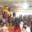 Sri Sannidhanam visiting the Sri Durgaparameshwari temple in Koruvailu