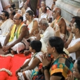 The Jagadgurus visiting Sri Somanatha temple in Mangalpady