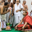 Sri Sannidhanam then proceeded towards the Setupati Higher Secondary School and blessed the devotees, students and faculty with an Anugraha Bhashanam