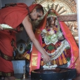 Sri Sannidhanam then proceeded to the Bhadra Sundari Ashramam in Chattrapatti