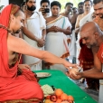 Sri Sannidhanam then proceeded to the Bhadra Sundari Ashramam in Chattrapatti