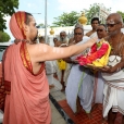 Sri Sannidhanam visiting the Ramayana Darshanam photo exhibition, Vivekananda Kendra, Kanyakumari