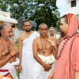 Sri Sannidhanam visiting the Ramayana Darshanam photo exhibition, Vivekananda Kendra, Kanyakumari