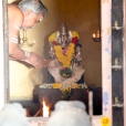 The Jagadgurus visiting the Dharma Shasta temple at Kariyamanikkapuram