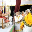 Guru Bhakta Mani Sri PR Subrahmaneya Rajha being honored