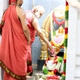 Sri Mahasannidhanam performing the Prathishta Kumbhabhisheka of Sri Adi Shankaracharya