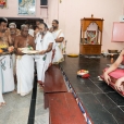 Sri Sannidhanam gracing the Vinayaka Nagar Agrahara and having Darshan at the Mahaganapati temple