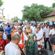 After the Jagadgurus had Darshan, Sri Sannidhanam was taken in a procession