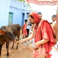 Then, Sri Sannidhanam visited the Sringeri Sri Siddhi Vinayakar temple and the Goshala